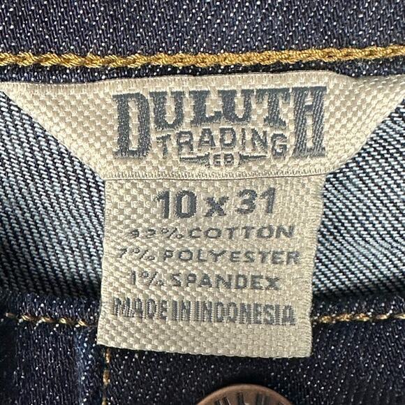 Duluth Trading Jeans Womens 10X31 Blue DuluthFlex Daily Denim Slim Leg Dark Wash - Picture 6 of 12